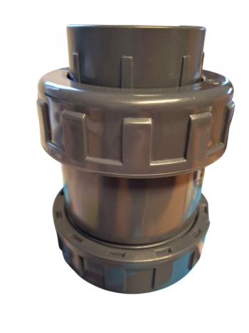 PVC-U Kugelrückschlagventil mit Klebemuffe 16 bar - KxK (63mm x 63mm) - PN16 - EPDM Dichtung